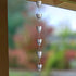 Aluminum Akira Cup Rain Chain Replacement Downspout for Gutters, Pewter Finish